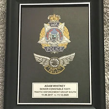 Embroidered Plaques - Traffic Division